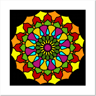 Colorful Mandala Art Posters and Art